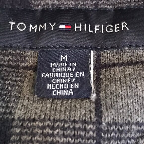 Tommy Hilfiger Men's Pullover Crewneck Sweater Size M Medium 100% Cotton Grey - Picture 4 of 11